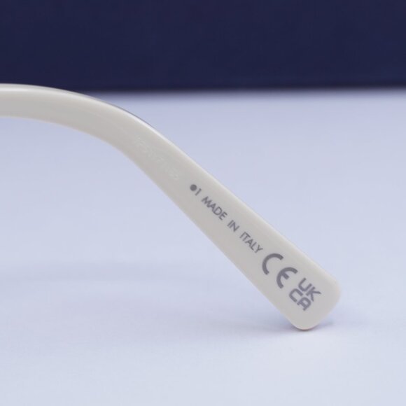 Dior DIORBLACKSUIT R7U 95H6 Round Sunglasses - Ivory/Gold/Green Mirror - Picture 7 of 10